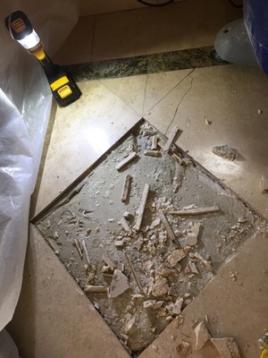 Replacing Cracked Tile