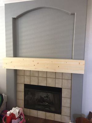Custom Fireplace Mantle in Valencia, CA (1)