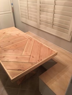 Custom Dining Table by Picture Perfect Handyman