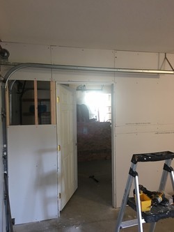 Interior Garage Drywall Installation Acton CA