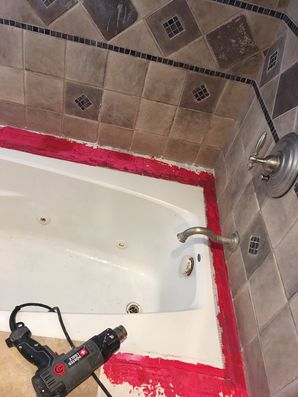Grout repair by Picture Perfect Handyman